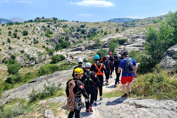 Canyoning Near Ohrid & Bitola: Gorge Rappels, Natural Slides and River Swims