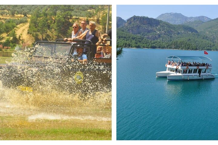 Jeep Safari and Green Canyon Boat Tour from Side — Full-Day Adventure