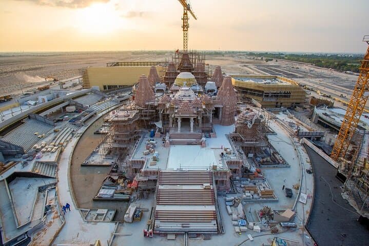 Private BAPS Mandir & Abu Dhabi City Tour — Sheikh Zayed Mosque, Corniche & Heritage Village