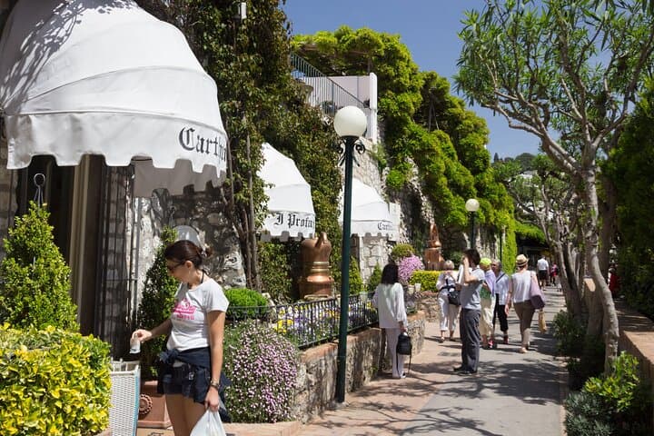 Capri in a Day: Blue Grotto, Monte Solaro & Augustus Gardens from Rome