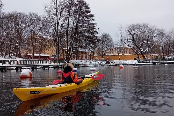 Winter Kayaking Through Stockholm: Dry-Suit City Paddle on Lake Mälaren photo 2