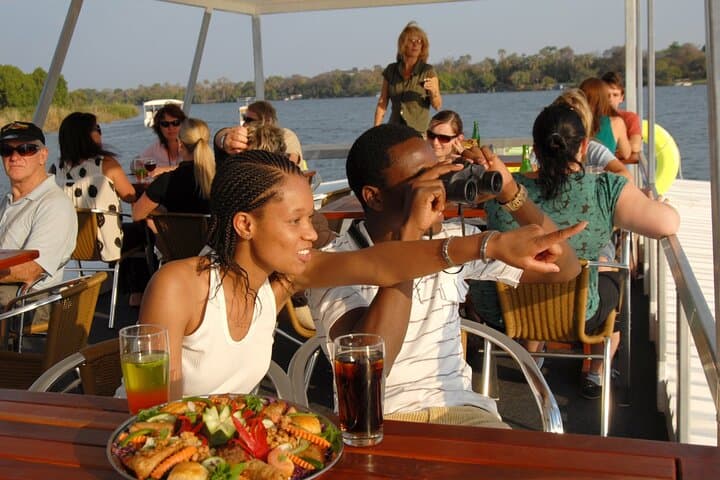Sunrise Breakfast Cruise on the Zambezi — Hippos, Elephants & Morning Light
