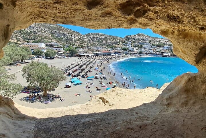 South Crete & Matala Caves Private Day Tour from Heraklion