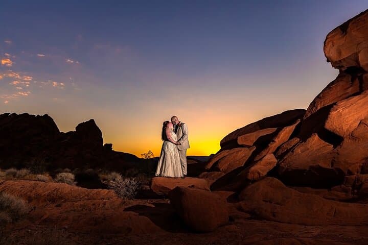 Fire Rock Wedding at Redstone Dune Trails — Desert Ceremony and Photos from Las Vegas photo 1