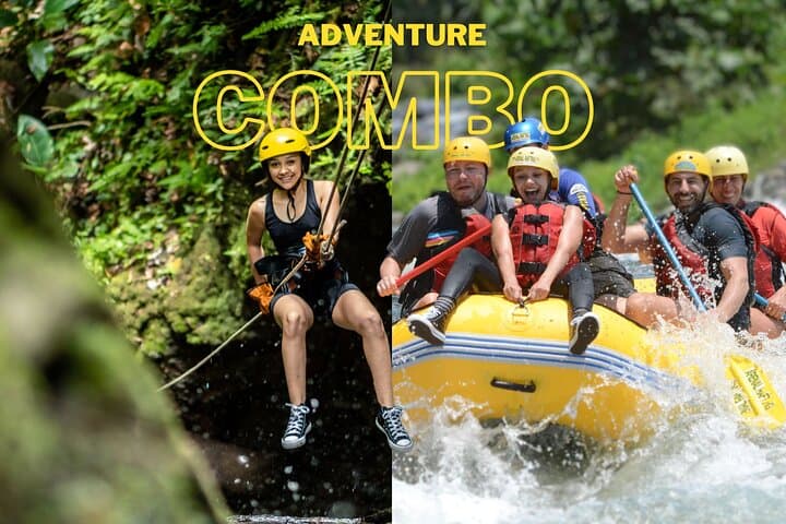 Arenal Canyoning & Río Balsa Rafting: La Fortuna Combo Adventure