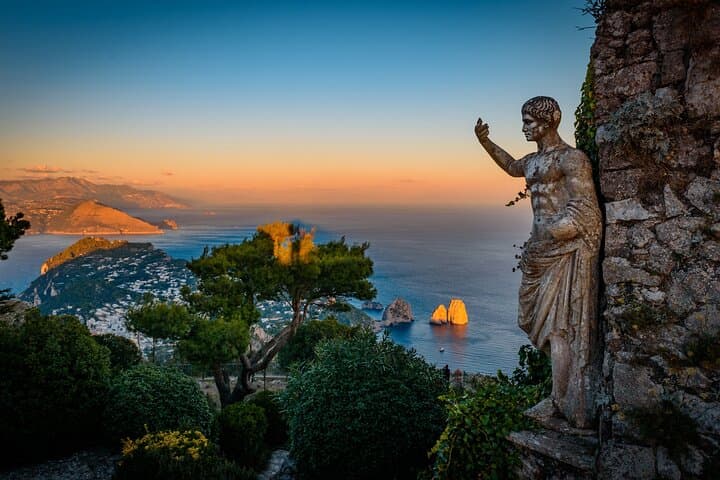 Capri & Anacapri Day Trip From Rome — Blue Grotto, Monte Solaro & La Piazzetta