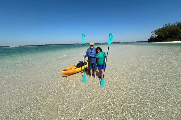 Kayak Island Tour from Coquina Beach — Dolphins, Manatees & Shell-Strewn Sandbars
