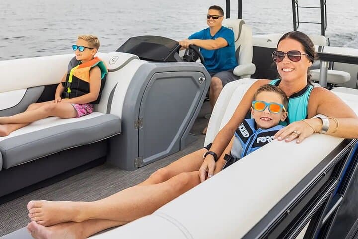 12-Hour Double-Decker Pontoon Rental with Slide on Yellow Lake, WI photo 2