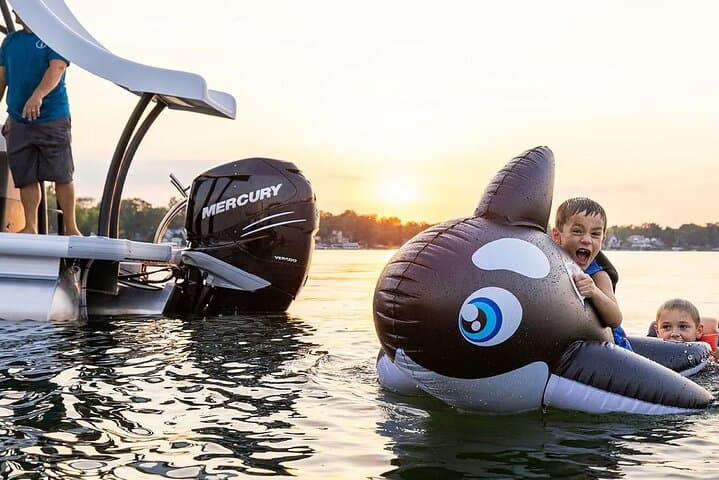 12-Hour Double-Decker Pontoon Rental with Slide on Yellow Lake, WI photo 3