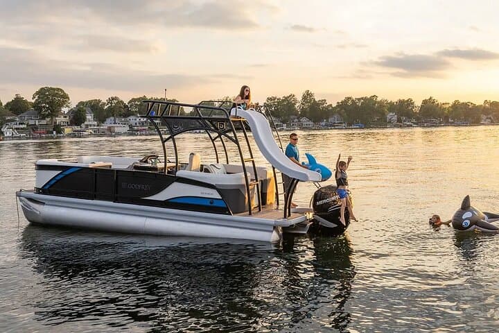 12-Hour Double-Decker Pontoon Rental with Slide on Yellow Lake, WI photo 5