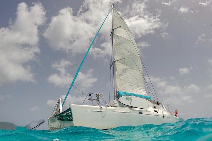 Sail to Jost Van Dyke: Sandy Spit, White Bay & Soggy Dollar Catamaran Day Trip photo 3