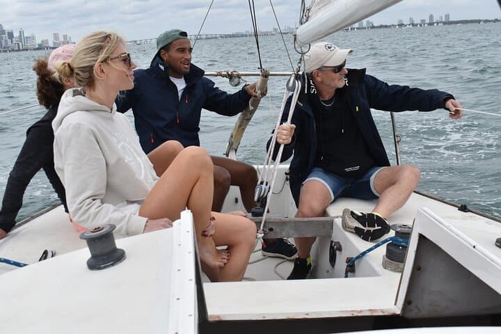 Learn to Sail on a Racing J/24 in Biscayne Bay, Miami