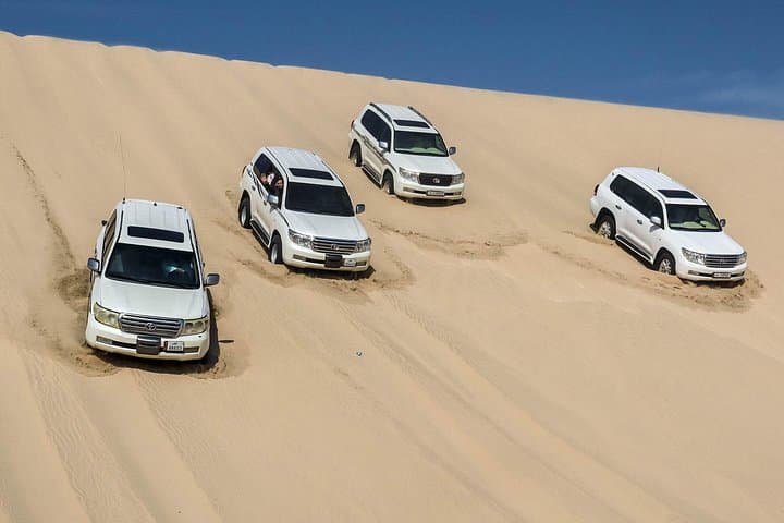 Sealine Desert Safari: Half-Day Dune Bashing, Camel Ride & Inland Sea Views photo 4