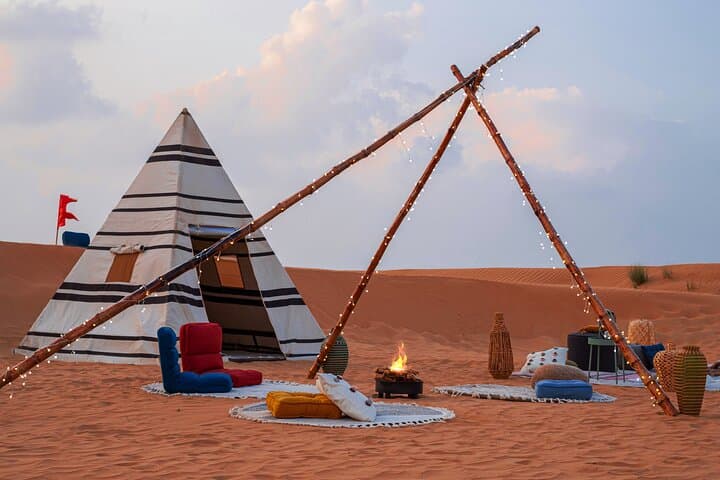 Modern Overnight Desert Camping Near Dubai: Sunset-to-Sunrise Dune Experience photo 2