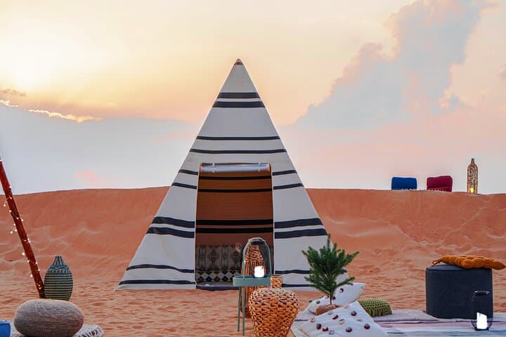 Modern Overnight Desert Camping Near Dubai: Sunset-to-Sunrise Dune Experience photo 4