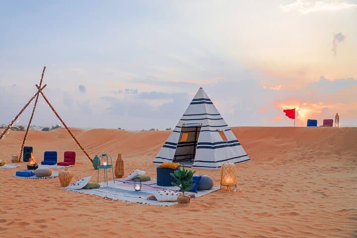 Modern Overnight Desert Camping Near Dubai: Sunset-to-Sunrise Dune Experience photo 6
