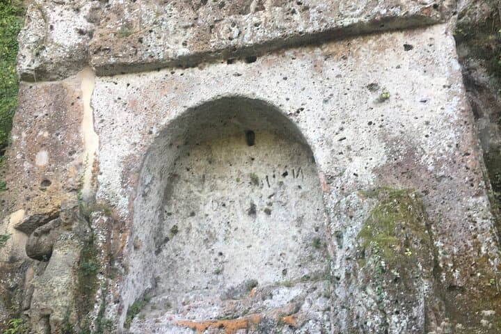 Explore Sovana's Forgotten Etruscan Tombs: Via Cava Trek & Wine Tasting photo 2