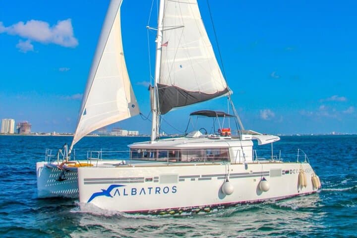Luxury Catamaran to Isla Mujeres: Snorkel, Beach Club & Open Bar from Cancún photo 2