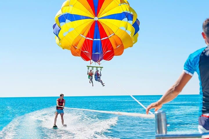 Soar Over Dubai: Parasailing Adventure Above the Arabian Gulf photo 6