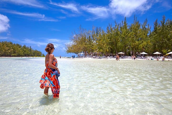 Full-Day Mauritius Speedboat to Île aux Cerfs with BBQ Lunch & Waterfall Visit
