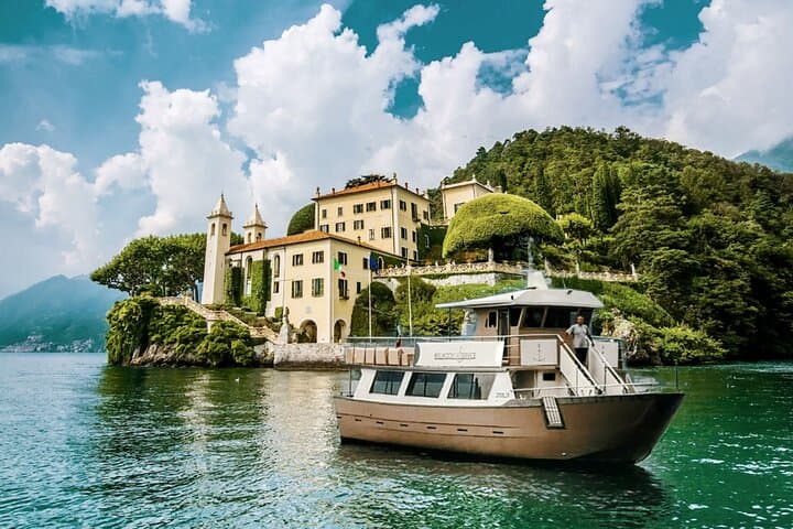 Lake Como & Bellagio Day Trip: Private Boat Cruise from Milan