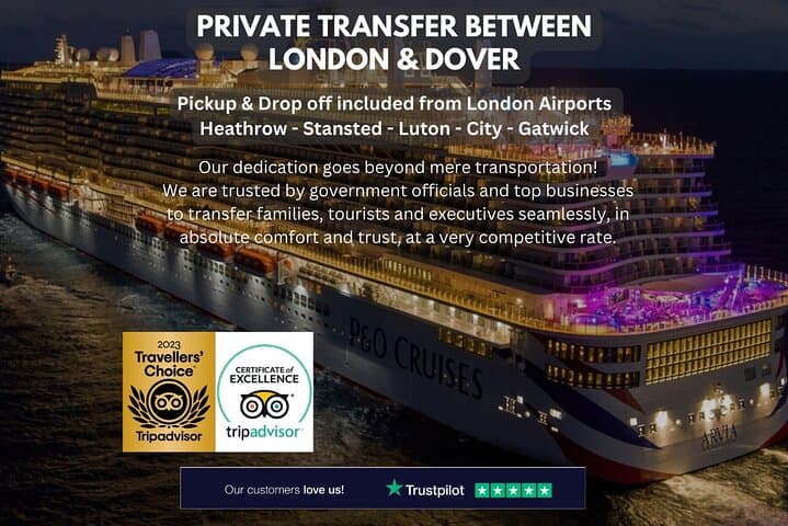 Private Transfer London to Dover: Seamless Cruise-Terminal and Hotel Transfers photo 1