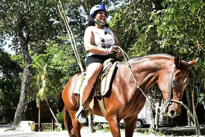 Playa del Carmen Jungle Combo: ATV, Horseback, Ziplines & Cenote Adventure photo 2