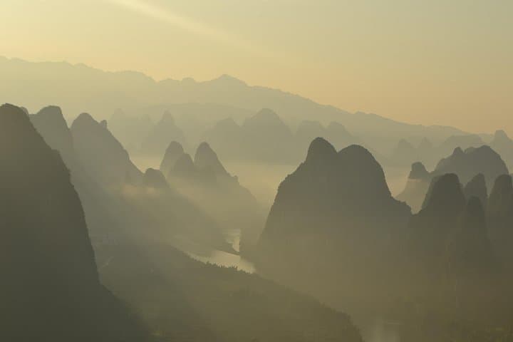 Guilin Li River & Xianggong Hill Day: Electric Boat, Bamboo Raft and Yulong River photo 2