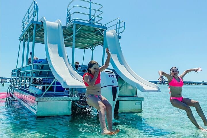 Full-Day Double-Decker Pontoon Rental on Okaloosa Island — Crab Island & Choctawhatchee Bay