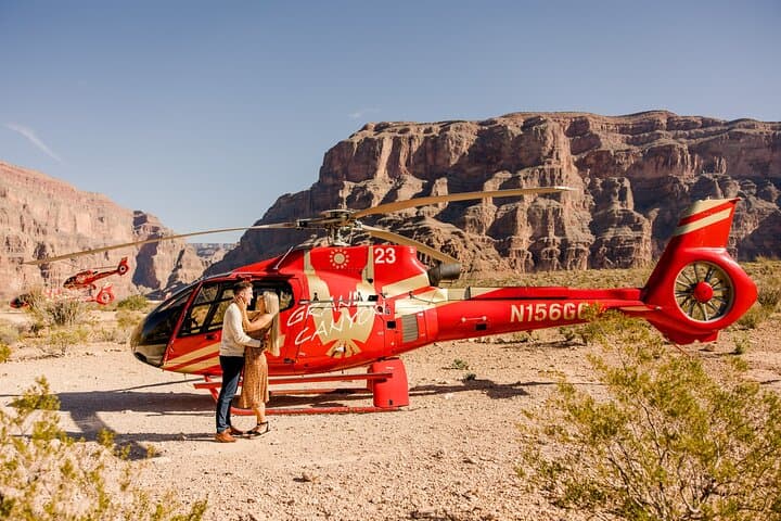 Grand Canyon West Rim Helicopter Tour from Las Vegas with Champagne Landing