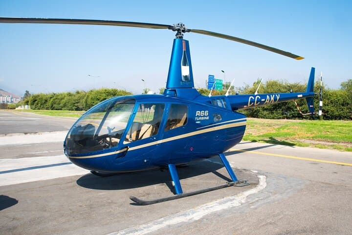 Helicopter Flight Over Santiago: Private 30-Min Aerial Tour with Hotel Transport