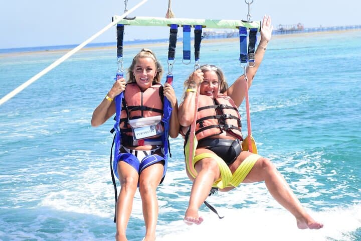 Parasailing over Sharm El Sheikh: Red Sea Sky Rides with Private Pickup photo 2
