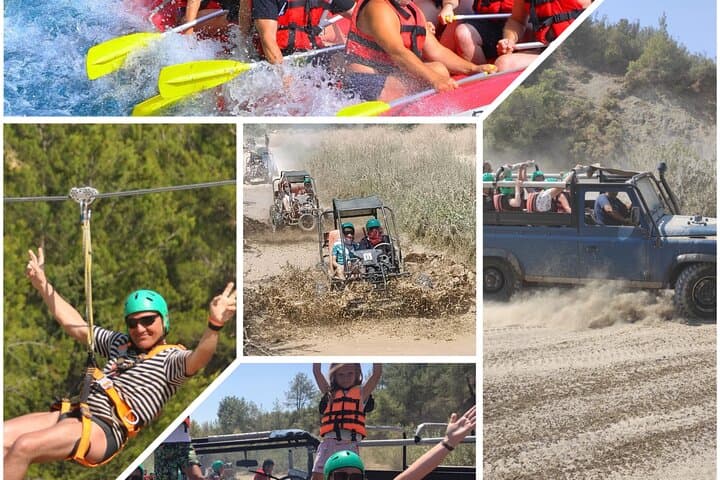 Köprülü Canyon Super Combo: Rafting, Zipline, Jeep & Buggy Adventure