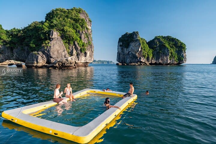 Lan Ha Bay Luxury Day Cruise: Kayak, Swim, Bike & Massage from Hanoi