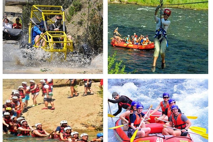 Full Day Köprülü Canyon Rafting, Buggy Safari & Zipline from Side
