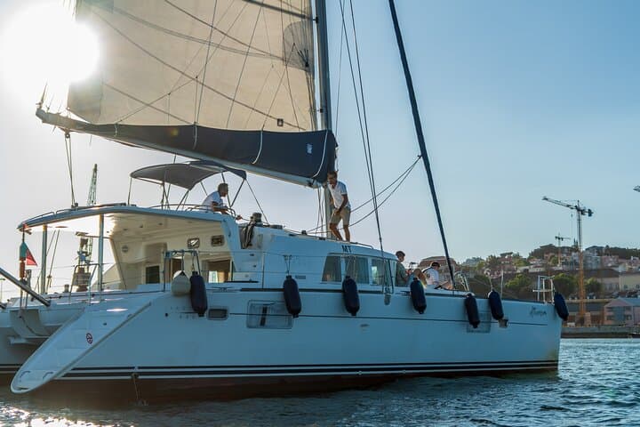 Lisbon Private Catamaran Cruise with BBQ, Swim and Tagus Sights