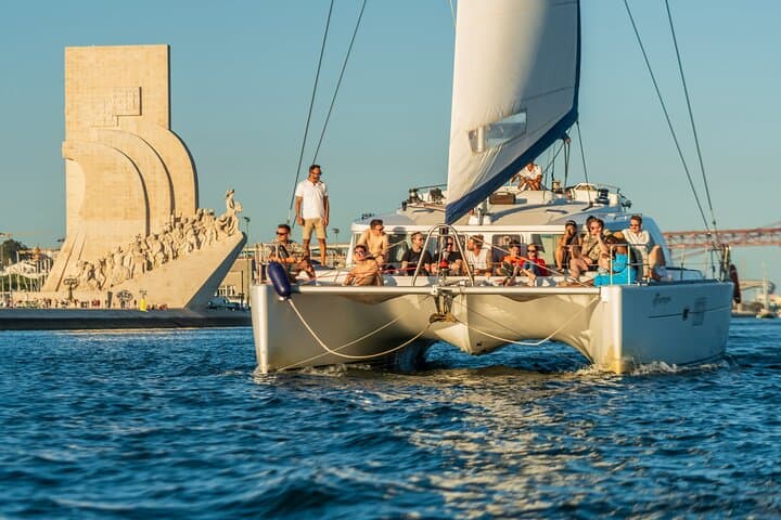 Lisbon Tagus Catamaran Cruise — 2-Hour Sightseeing Sail with Drinks photo 2