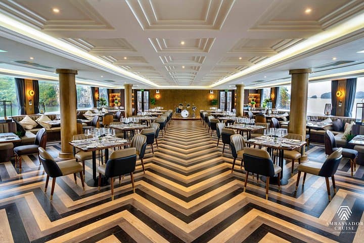 Ambassador Luxury Day Cruise in Halong Bay — Hanoi Transfers & Premium Buffet photo 3