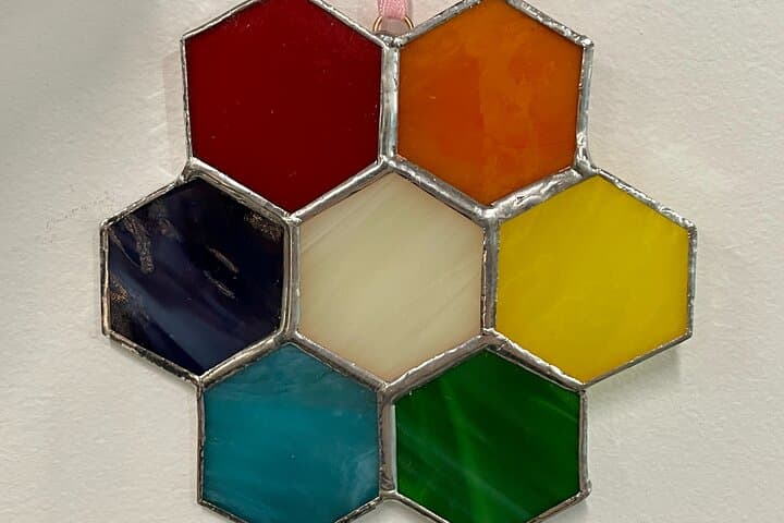 Santa Fe Stained Glass Workshop — Make Your Own Honeycomb Suncatcher