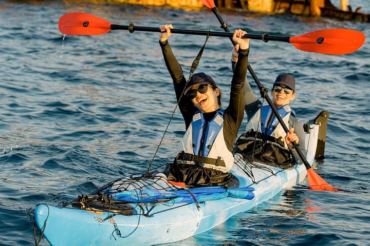 Sunset Kayak to Kissamos Bay Shipwreck & Private Beach — Crete Sea Kayak Tour