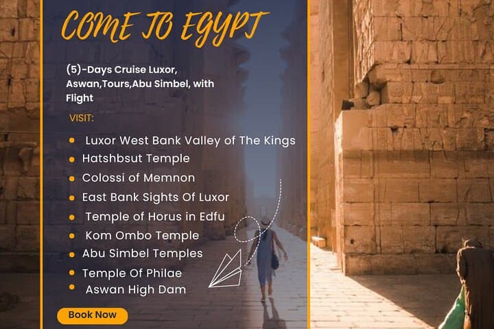 5-Day Nile Cruise from Luxor to Aswan — Abu Simbel, Philae & Ancient Thebes
