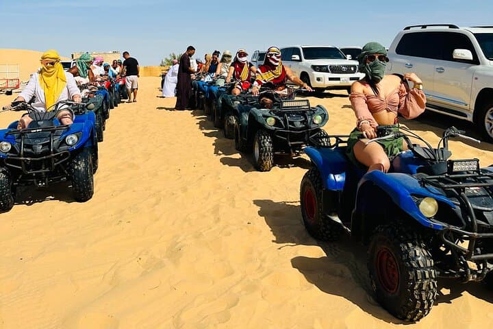 Al Khatim Desert Quad Biking: 3-Hour Guided Abu Dhabi Desert Adventure