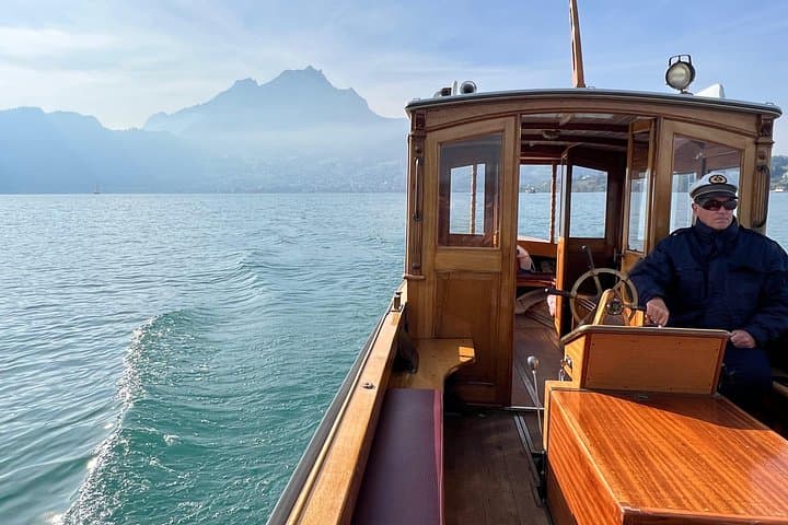 Private Motor Yacht on Lake Lucerne: Historic 1926 Cruise with Alpine Views photo 1
