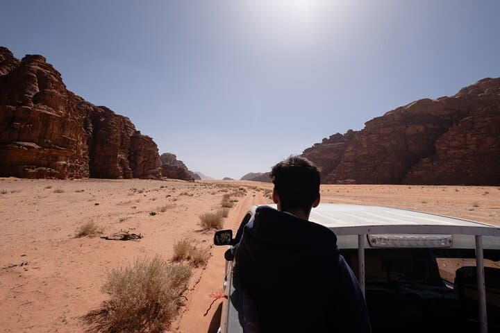 Wadi Rum Jeep Tour and Bedouin Overnight Camp: Private Desert Experience