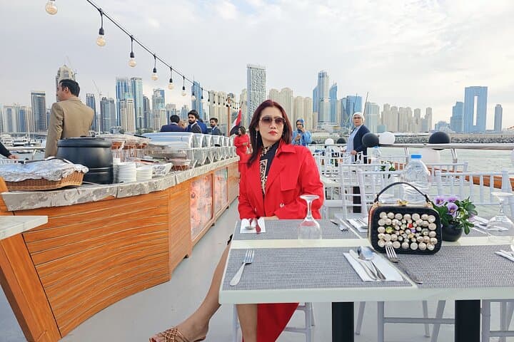 Dubai Marina Evening Dhow Dinner Cruise: Skyline Lights, Buffet & Live Shows photo 5