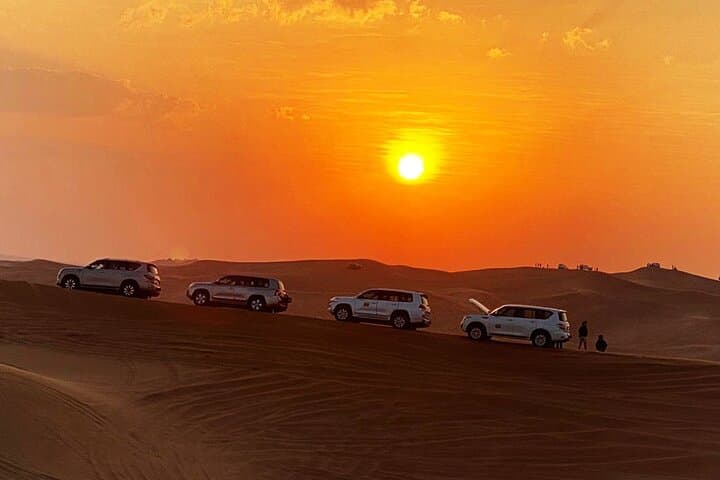 Dubai Red Dune Evening Safari: Dune Bashing, Camel Rides & BBQ Under the Stars