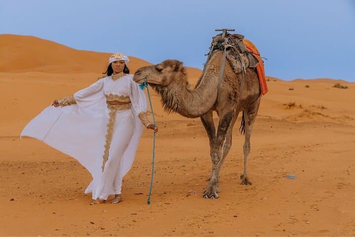 Luxury Camel Trek and 2-Night Desert Camp in Merzouga (Sunrise & Sandboarding)