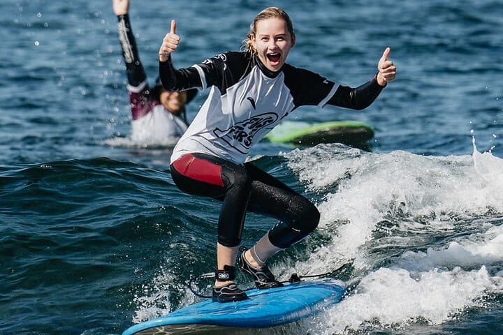 Beginner Group Surf Lesson at Playa de las Americas — 2-Hour Atlantic Surf School
