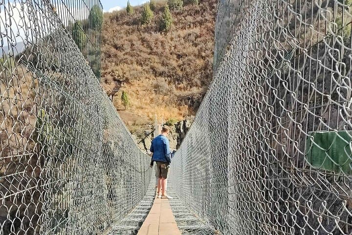 Issyk-Ata & Chunkurchak Gorges Day Tour: Waterfalls, Hot Springs & Sky Bridge from Bishkek