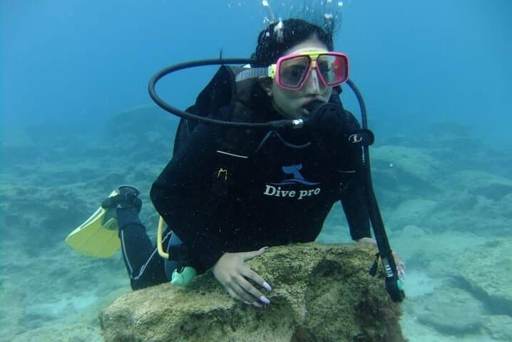 First-Time Scuba Dive at Makronissos Beach, Ayia Napa — Shallow Shore Dive for Beginners